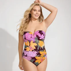 Bandeau-Tankini-Top Slender für Damen