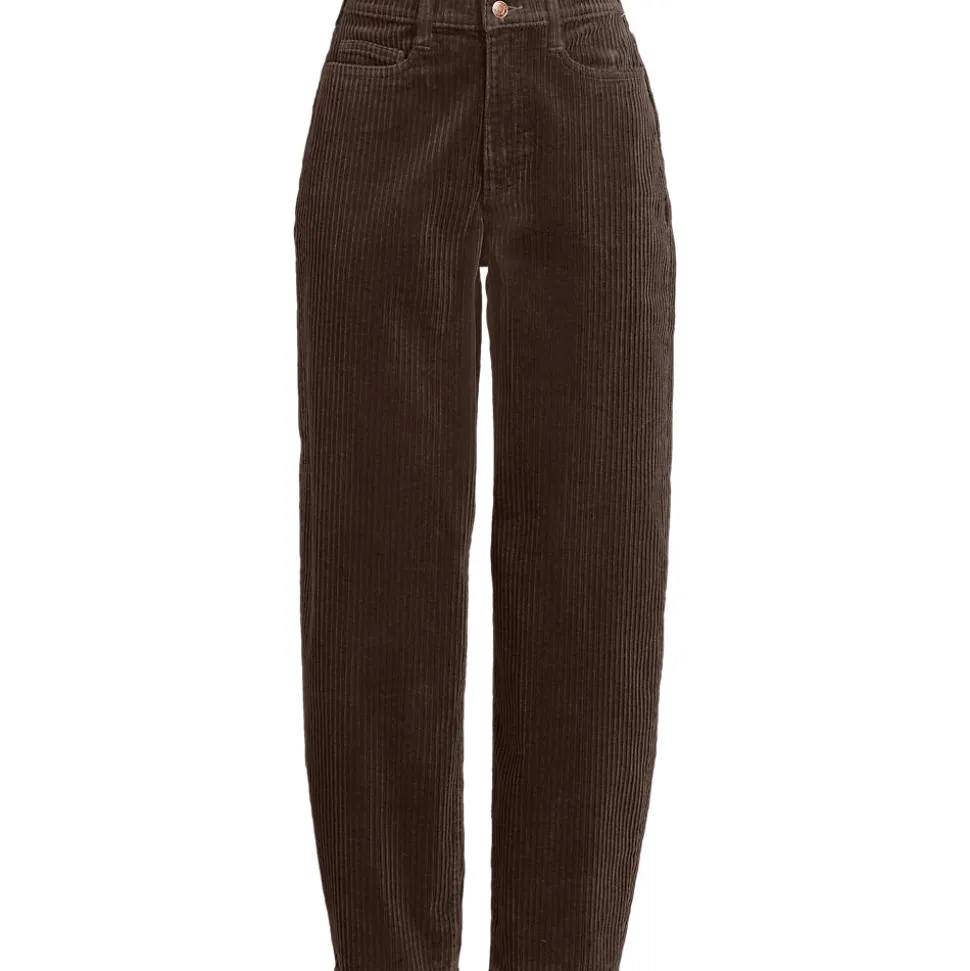 Barrel-Breitcordhose High Waist für Damen