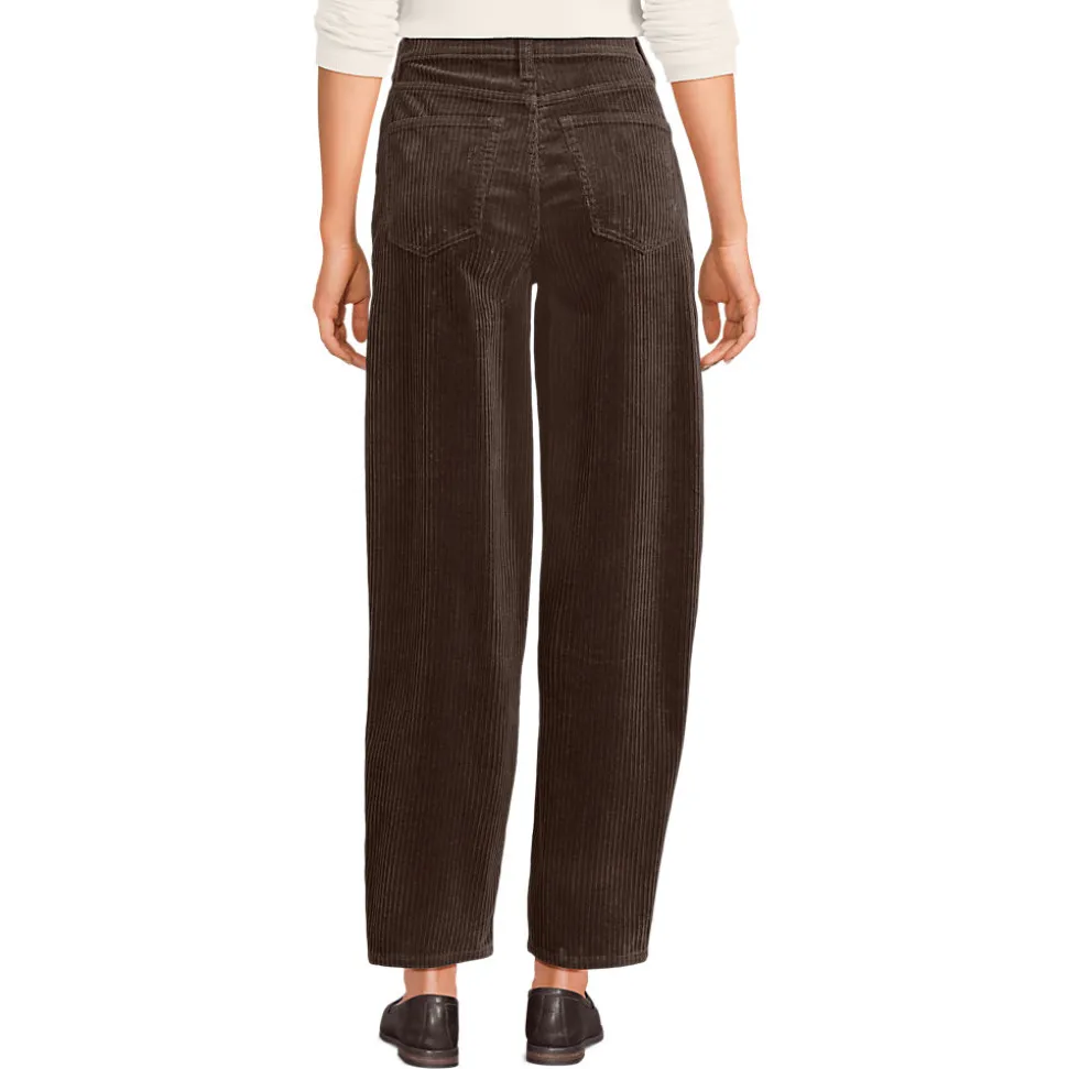 Barrel-Breitcordhose High Waist für Damen