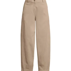 Barrel-Chinos High Waist aus Lyocell-Mix für Damen