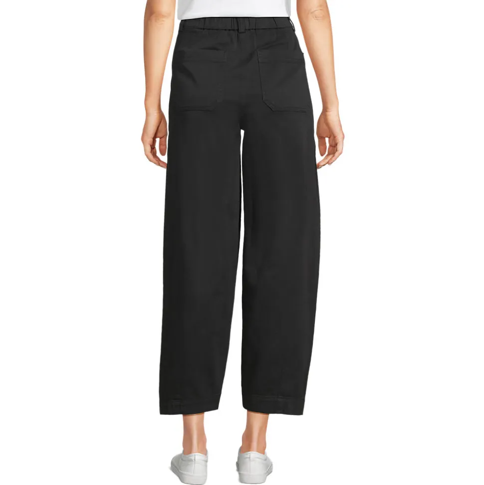 Barrel-Chinos High Waist aus Lyocell-Mix für Damen