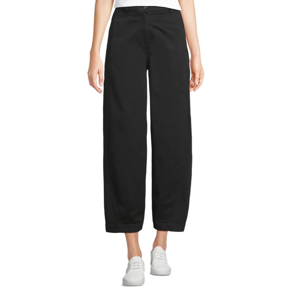 Barrel-Chinos High Waist aus Lyocell-Mix für Damen