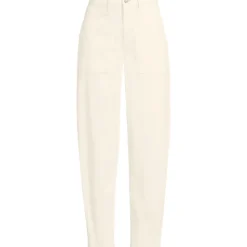 Barrel-Chinos High Waist für Damen