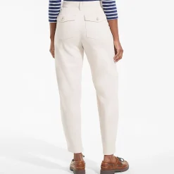 Barrel-Chinos High Waist für Damen