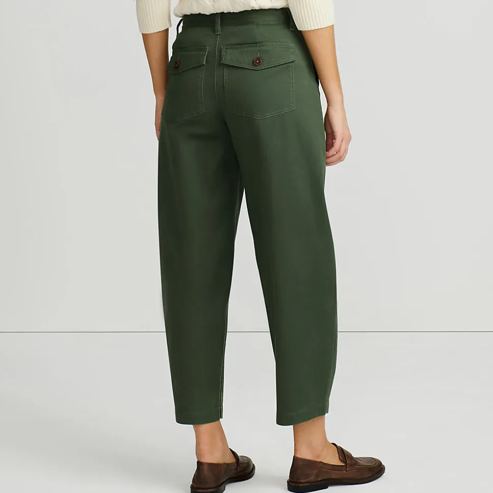Barrel-Chinos High Waist für Damen