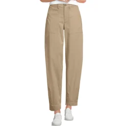 Barrel-Chinos High Waist für Damen