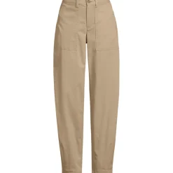 Barrel-Chinos High Waist für Damen