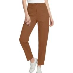 Barrel-Chinos High Waist für Damen