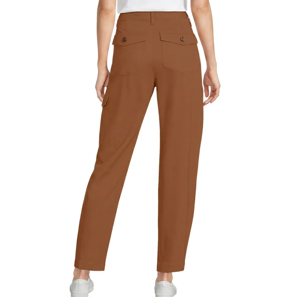 Barrel-Chinos High Waist für Damen