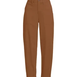 Barrel-Chinos High Waist für Damen