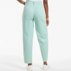 Barrel-Feincordhose High Waist für Damen