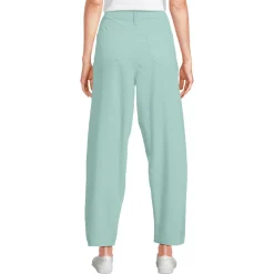 Barrel-Feincordhose High Waist für Damen