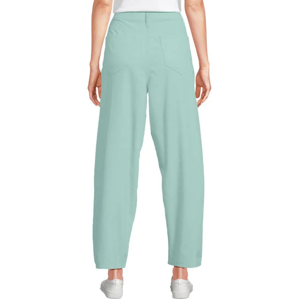 Barrel-Feincordhose High Waist für Damen