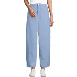 Barrel-Feincordhose High Waist für Damen