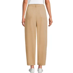 Barrel-Feincordhose High Waist für Damen