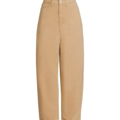 Barrel-Feincordhose High Waist für Damen
