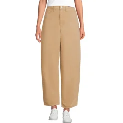 Barrel-Feincordhose High Waist für Damen