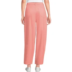 Barrel-Feincordhose High Waist für Damen
