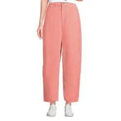 Barrel-Feincordhose High Waist für Damen