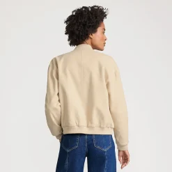 Baumwoll-Bomberjacke für Damen