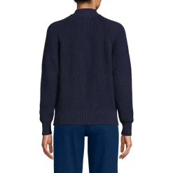 Baumwoll-Cardigan mit Reißverschluss für Damen