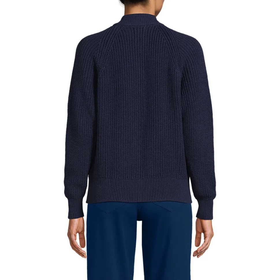 Baumwoll-Cardigan mit Reißverschluss für Damen