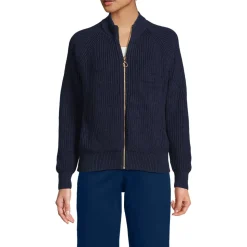 Baumwoll-Cardigan mit Reißverschluss für Damen
