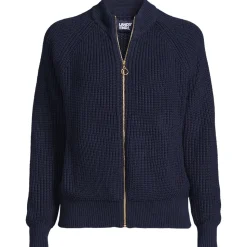 Baumwoll-Cardigan mit Reißverschluss für Damen