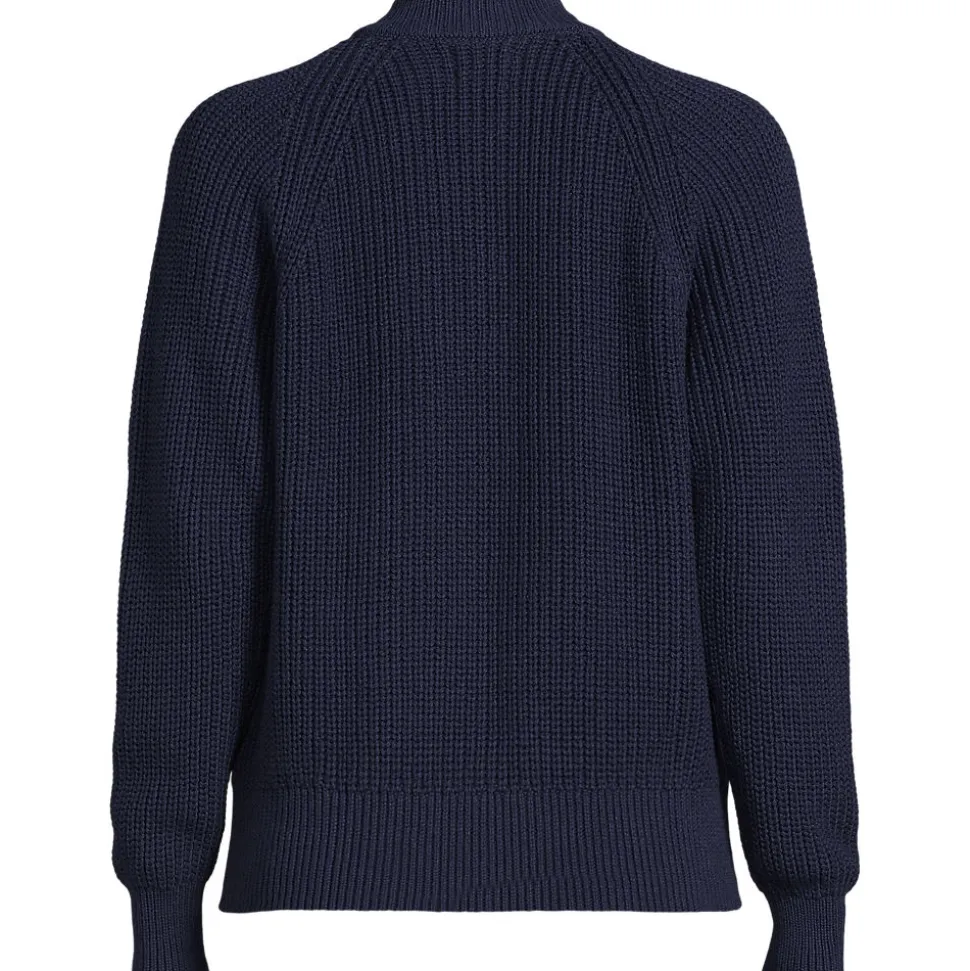 Baumwoll-Cardigan mit Reißverschluss für Damen