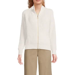 Baumwoll-Cardigan mit Reißverschluss für Damen