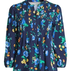 Baumwolle/Modal-Biesenshirt mit 3/4-Ärmeln für Damen