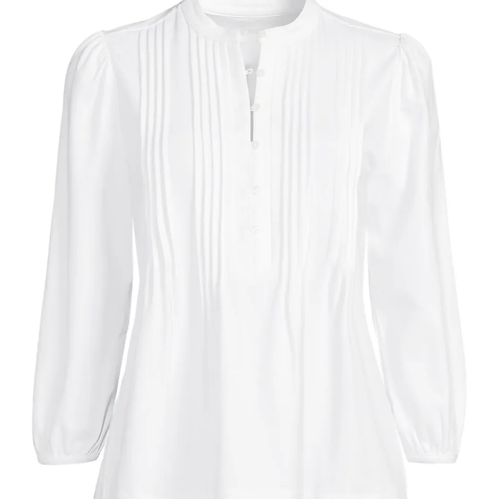 Baumwolle/Modal-Biesenshirt mit 3/4-Ärmeln für Damen