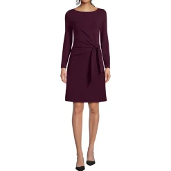 Baumwolle/Modal-Kleid mit Zierschleife für Damen