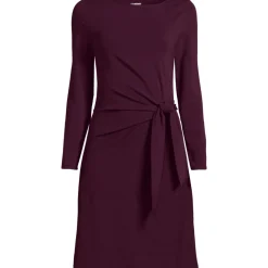 Baumwolle/Modal-Kleid mit Zierschleife für Damen