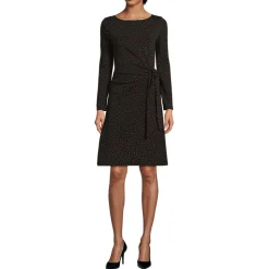Baumwolle/Modal-Kleid mit Zierschleife für Damen