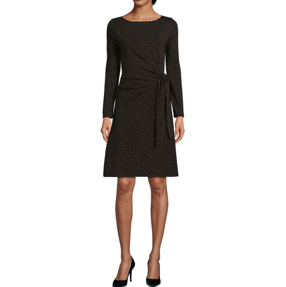 Baumwolle/Modal-Kleid mit Zierschleife für Damen
