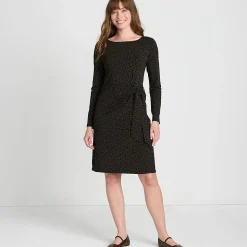 Baumwolle/Modal-Kleid mit Zierschleife für Damen