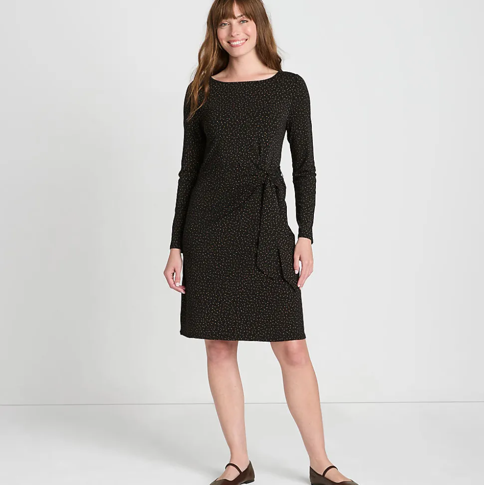 Baumwolle/Modal-Kleid mit Zierschleife für Damen