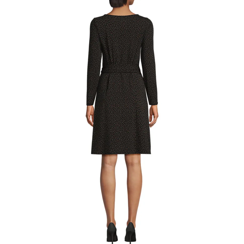 Baumwolle/Modal-Kleid mit Zierschleife für Damen
