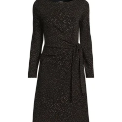 Baumwolle/Modal-Kleid mit Zierschleife für Damen