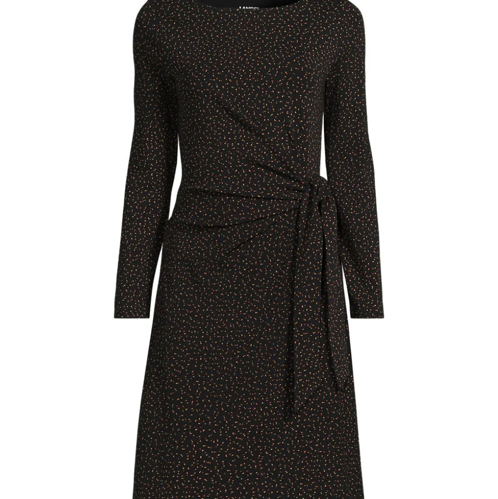 Baumwolle/Modal-Kleid mit Zierschleife für Damen