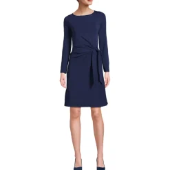 Baumwolle/Modal-Kleid mit Zierschleife für Damen