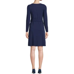 Baumwolle/Modal-Kleid mit Zierschleife für Damen