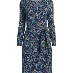 Baumwolle/Modal-Kleid mit Zierschleife für Damen