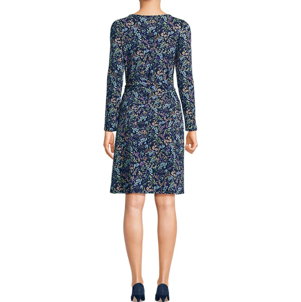 Baumwolle/Modal-Kleid mit Zierschleife für Damen