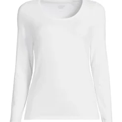 Baumwolle/Modal-Shirt mit Ballett-Ausschnitt für Damen