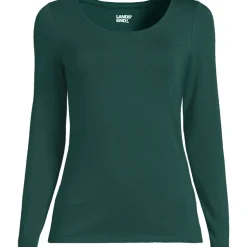 Baumwolle/Modal-Shirt mit Ballett-Ausschnitt für Damen