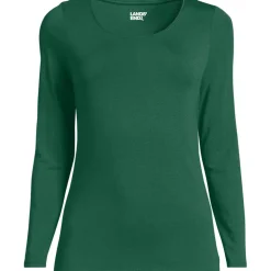 Baumwolle/Modal-Shirt mit Ballett-Ausschnitt für Damen