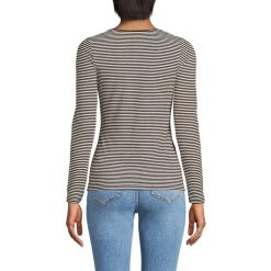 Baumwolle/Modal-Shirt mit Ballett-Ausschnitt für Damen