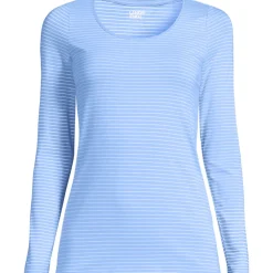 Baumwolle/Modal-Shirt mit Ballett-Ausschnitt für Damen